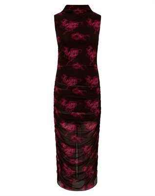 Esthe-M Kjole - Dark Florella Print